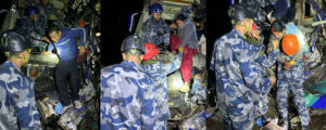 Bus accident in Chitwan