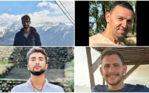 (शव ल्याइँदै गरेका व्यक्तिको सूचीमा विपीन जोशी (तेस्रो) । तस्बिर : टाइम्स अफ इजरायल)