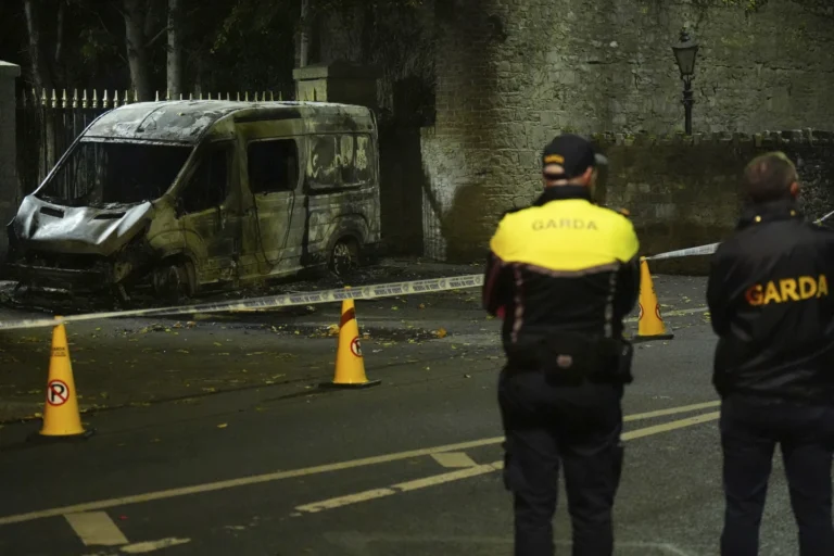 Police near the city hotel
