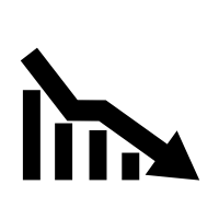 Stock decline symbol
