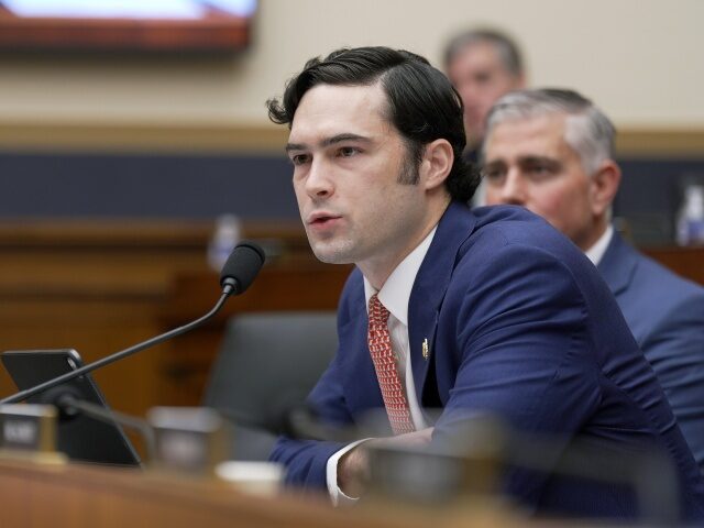 WASHINGTON, DC - JANUARY 22: U.S. Rep. Brandon Gill (R-TX) questions Special Counsel Jack Smith as he testifies during a hearing before the House Judiciary Committee in the Rayburn House Office Building on Capitol Hill on January 22, 2026 in Washington, DC. Smith testified on his team's federal criminal investigations into President Donald Trump which included 2020 election interference and classified documents. (Photo by Al Drago/Getty Images)