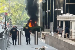 Ex-soldier started a fire