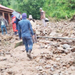 (बाढीले  जगदुल्ला गाउँपालिका-५ गैरीगाउँमा क्षति गरेको बस्ती । तस्बिर सौजन्य : जिल्ला प्रहरी कार्यालय, डोल्पा)