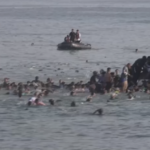 Migrants crossed into Spanish territory of Ceuta