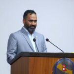(राष्ट्रिय सभा बैठकमा मन्त्रालयसँग सम्बन्धित मौखिक प्रश्नको उत्तर दिनुहुFदै संस्कृति, पर्यटन तथा नागरिक उड्ययनमन्त्री खडकराज पौडेल । तस्बिर :केशब गुरुङ)