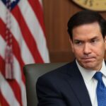 CAMP DAVID, MARYLAND - JULY 31:  Secretary of State Marco Rubio (C) speaks during a Cabinet meeting at Camp David, the presidential retreat, on July 31, 2026 in Camp David, Maryland. Trump convened members of his Cabinet at the presidential retreat as the war with Iran continues.   (Photo by Anna Moneymaker/Getty Images)
