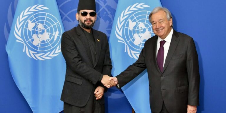 António Guterres, Balendra Shah